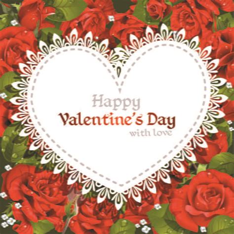 Roses With Valentine Day Cards Vector Graphics Eps Uidownload