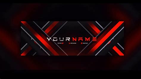 T9mem Free Psd Twitter Header Template Clean Gaming Style Banner