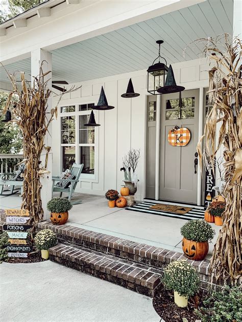 Spooky Porch Halloween Front Porch Decor Halloween Home Decor Fall