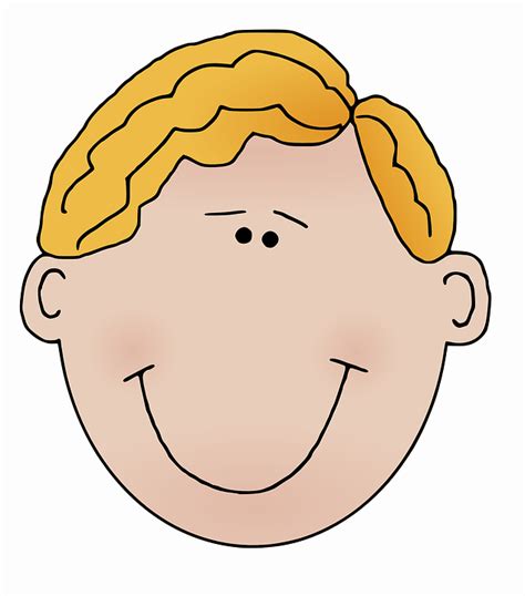 Blonde Boy Face · Free Vector Graphic On Pixabay