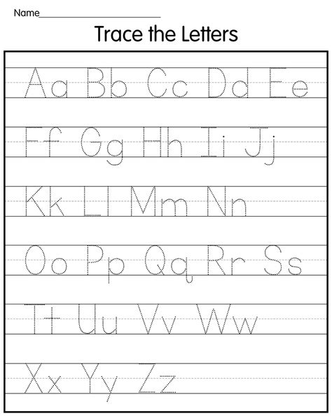 Best Free Printable Alphabet Tracing Letters Preschool Worksheets Vrogue
