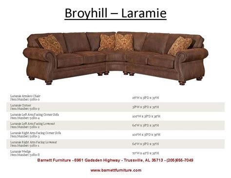 Broyhill Laramie Sectional You Choose The Fabric Or Bonded Leather