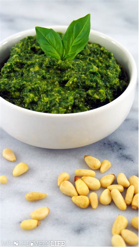 Simple Pine Nut Pesto Whole Lovely Life