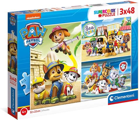 3 Puzzles Paw Patrol 48 Teile Clementoni Puzzle Online Kaufen