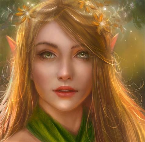 Amrynn Frumusete Fantasy Face Girl Luminos Elf Tamikaproud Hd