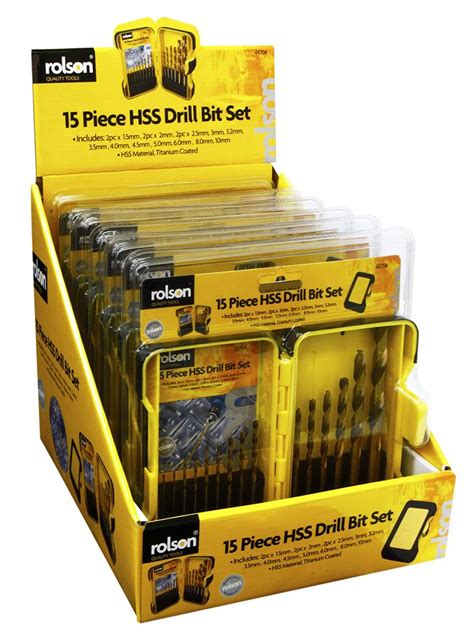 Rolson 15pc Hss Drill Set Fairway Electrical