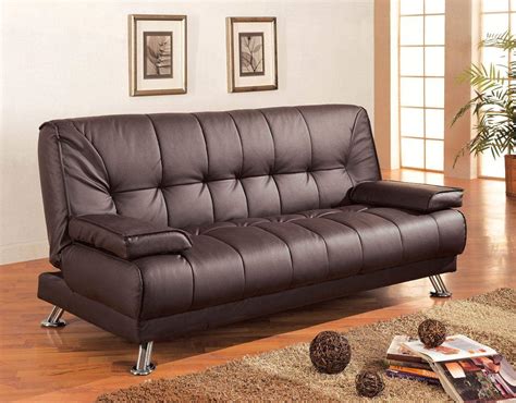 Linen fabric futon sofa bed convertible couch for living room classic design: Sofa Beds Faux Leather Convertible Sofa Bed with Removable Armrests | Quality furniture at ...