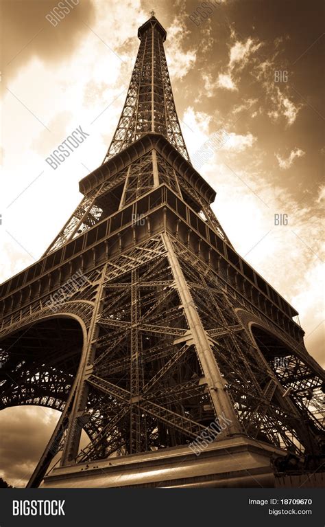 Vintage Eiffel Tower Image And Photo Free Trial Bigstock