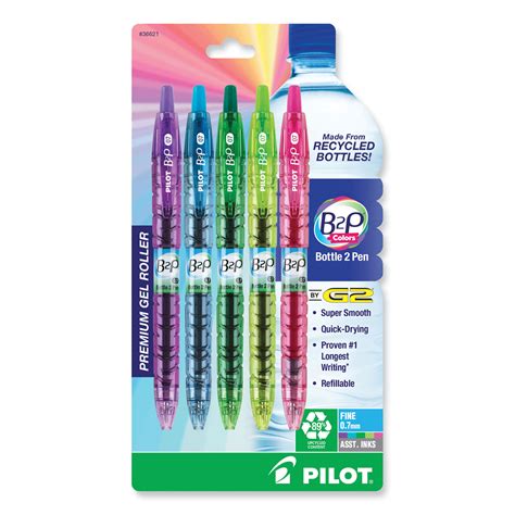Pil36621 Pilot B2p Bottle 2 Pen Colors Recycled Retractable Zuma