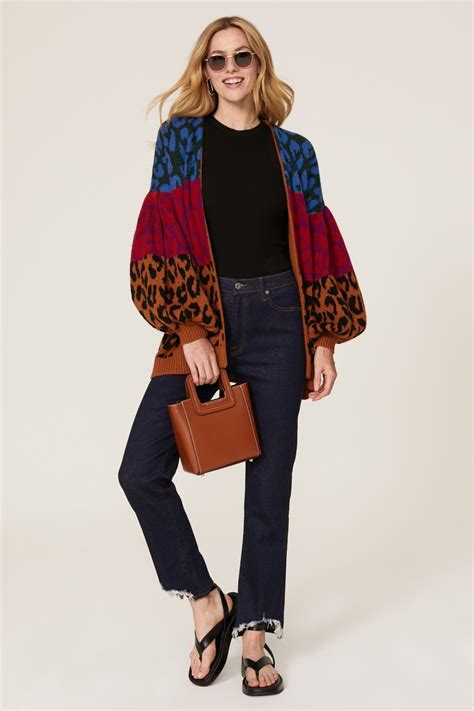 Colorblock Leopard Cardigan By Farm Rio For 35 Rent The Runway