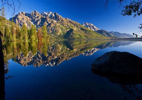 Reflection Jenny Lake Grand Teton Np Jackson Hole Wyoming 01