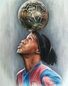 #RonaldinhoArt @rajrv666 👏🏾🤙🏾🎨 | Ronaldinho wallpapers, Football ...