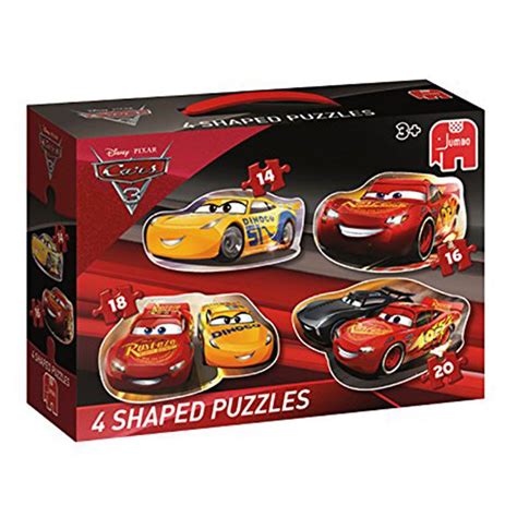 Disney Cars 4 In 1 Shaped Jigsaw Puzzles 19617 Character Brands