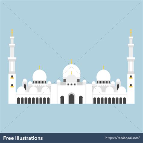 Sheikh Zayed Mosque Uae Free Illustrations Tabisozai