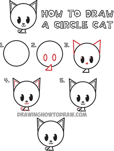 Free shipping on qualified orders. Big Guide to Drawing Cute Circle Animals Easy Step by Step ...