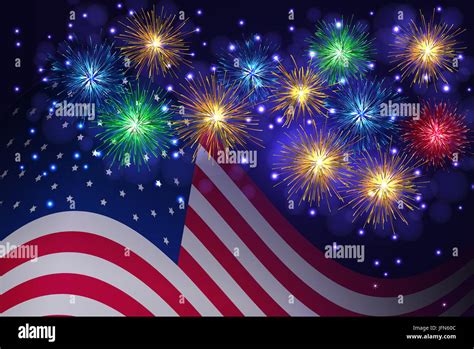 American Flag Fireworks Hi Res Stock Photography And Images Alamy