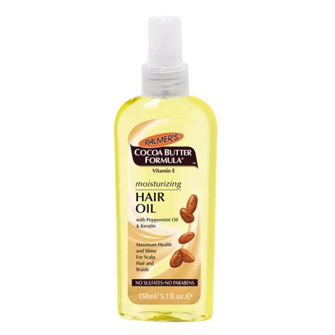 I swear by massaging a dollop of coconut oil into my roots down to the ends of my naturally curly hair. Moisturizing Hair Oil - Palmer's®