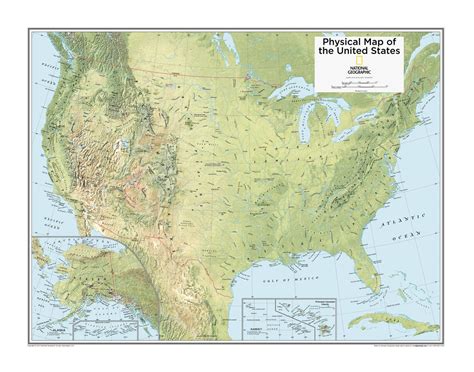 Usa Physical Map