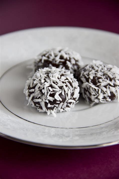 Dark Chocolate Coconut Truffles The Vegan Food Blog