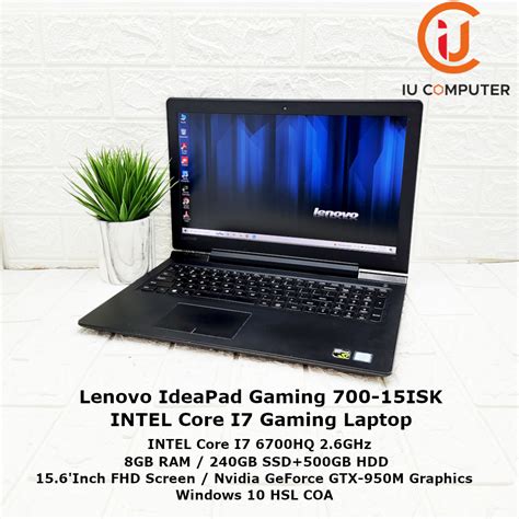 Lenovo Ideapad Gaming 700 15isk Intel I7 6700hq 8gb Ram 240gb Ssd 500gb