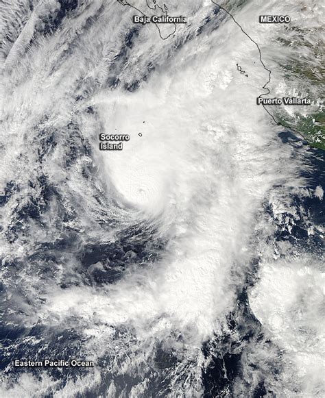 Aqua Satellite Sees Hurricane Vance Headed For Landfall In Western Mexico