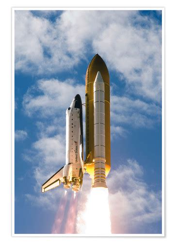 Space Shuttle Atlantis Print By Nasa Posterlounge