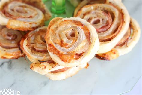 Ham And Cheese Pinwheels Puff Pastry Appetizers Mom Foodie