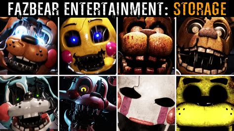 Fazbear Entertainment Storage All Jumpscares And Extras Mode Youtube