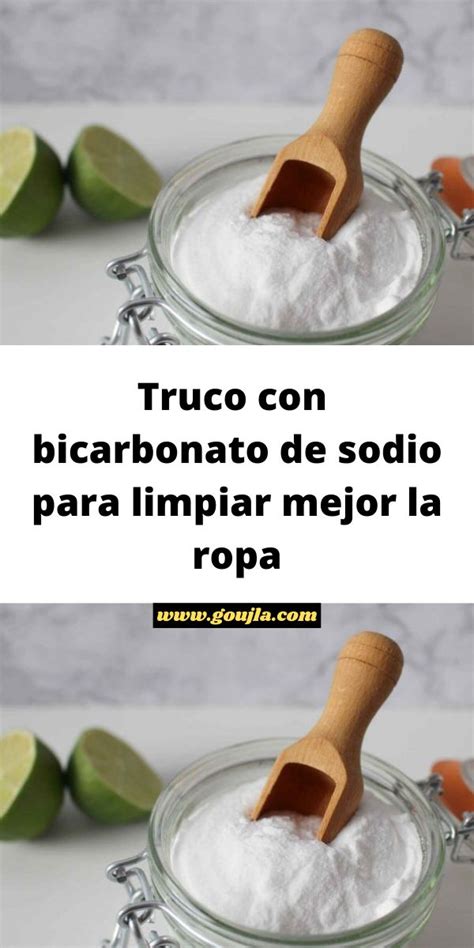 Truco Con Bicarbonato De Sodio Para Limpiar Mejor La Ropa Bicarbonato