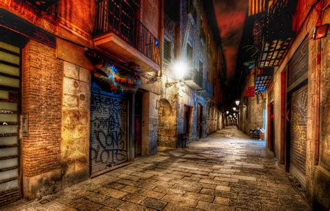 Streets Of Barcelona Hd Wallpaper Background Image 3800x2430