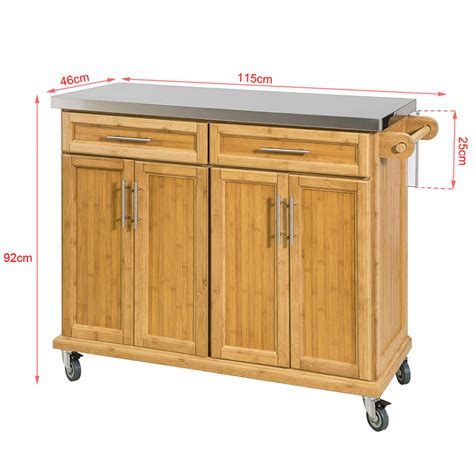 Mobile solutions you can roll anywhere you need them. SoBuy® Extendable Worktop Kitchen Trolley Island Storage ...