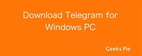 May 06, 2019 · the telegram app is another chatting application just like whatsapp but bit more capabilities and facilities such you can free download telegram for pc natively on windows, macos, and linux apart from the telegram android and ios app. Download Telegram for Windows PC (Computer/Laptop) - Geeks Pie