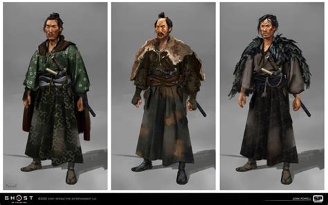 The Ghost Of Tsushima Design Drawings And Original Paintings