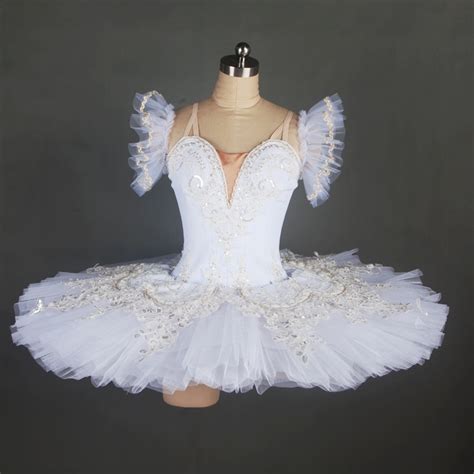 White Professional Ballet Tutu Girl And Women Stage Performance Dance Costume Ballerina Ballet