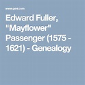 Edward Fuller, "Mayflower" Passenger (1575 - 1621) - Genealogy ...