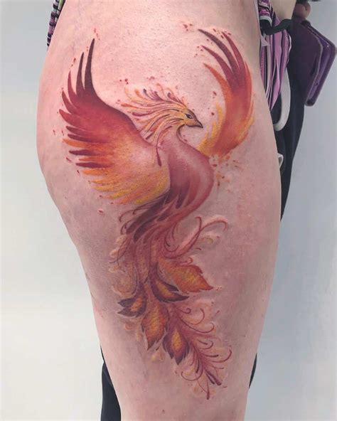 Phoenix Tattoo Sleeve Phoenix Feather Tattoos Watercolor Phoenix