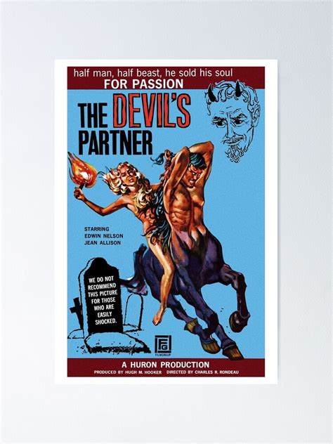 The Devil S Partner Poster By Postersrestored Redbubble