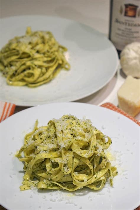Delicious Pesto Tagliatelle Pasta Recipe - A Food Lover's Kitchen