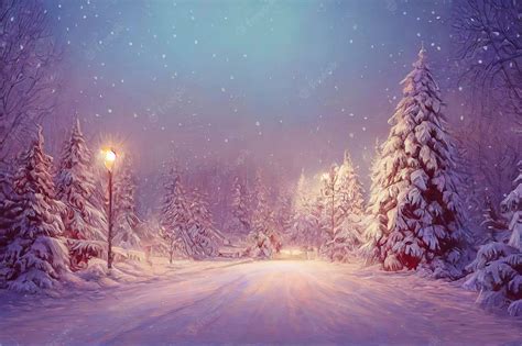 Download Magical Snow Winter Scenery Wallpaper