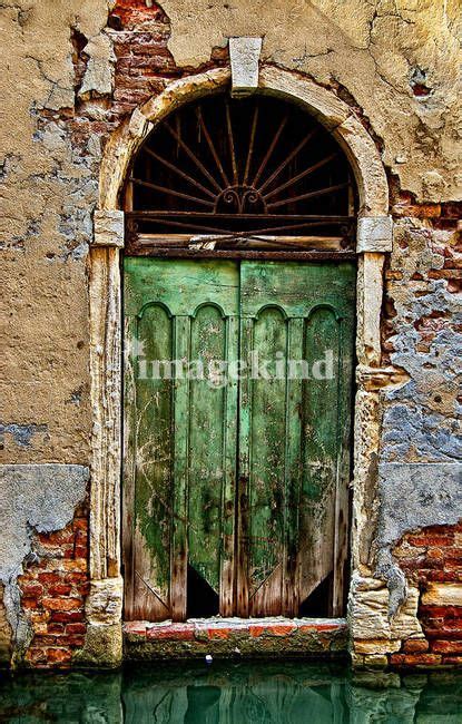 Old Wooden Door In Venice By George Fairbairn Wooden Doors Old