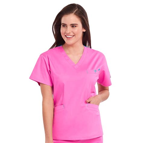 Med Couture Med Couture Signature V Neck 3 Pocket Scrub Top Xs 3xl