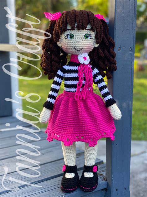 Pattern Candy Doll Pattern Crochet Doll Pattern Tannias Craft Etsy