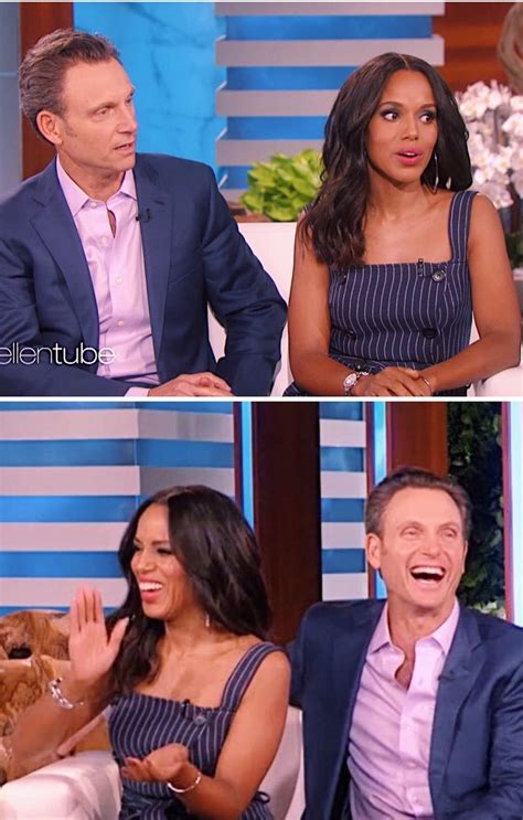 It's getting hot in here watching the chemistry between kerry washington and tony goldwyn on the new cover of tv guide. Kerry Washington and Tony Goldwyn, And also the Cast of Scandal on Ellen Show March, 2018 ...