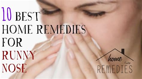 10 Best Home Remedies For Runny Nose Youtube