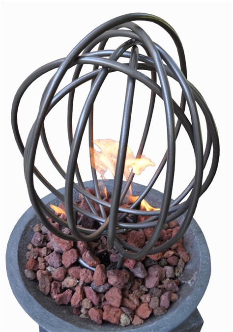 12009 Ir Contemporary Iron Sculpture For Fire Pit Adg Lighting