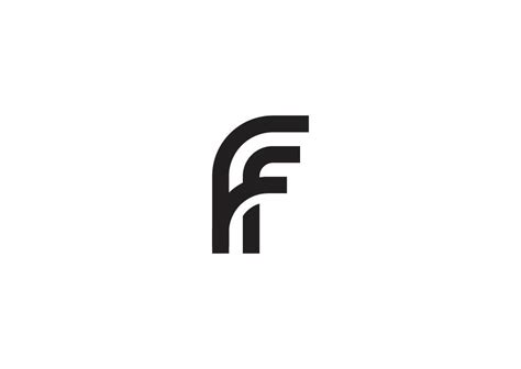 Letter Ff Black Logo Design Template Branding And Logo Templates