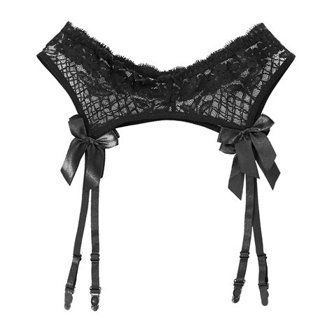 Sheer Lace Suspenders Lingerie Free Shipping