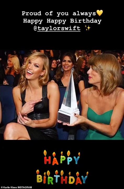Karlie Kloss Wishes Taylor Swift A Happy 29th Birthday Along With Gigi Hadid And Lily Aldridge
