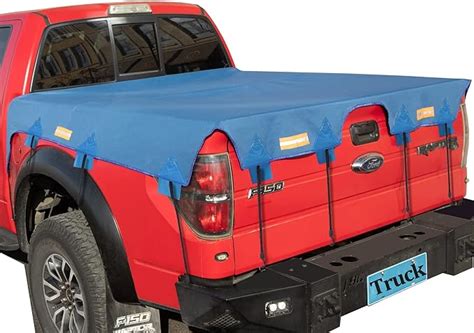 Truck Bed Tarp Cover For Short Box（57 Box） Fit For Ford