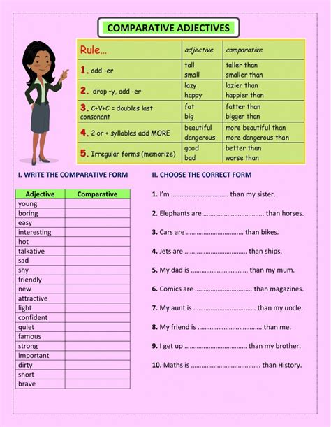 Comparative better worse more less. Pdf online activity: Comparative adjectives